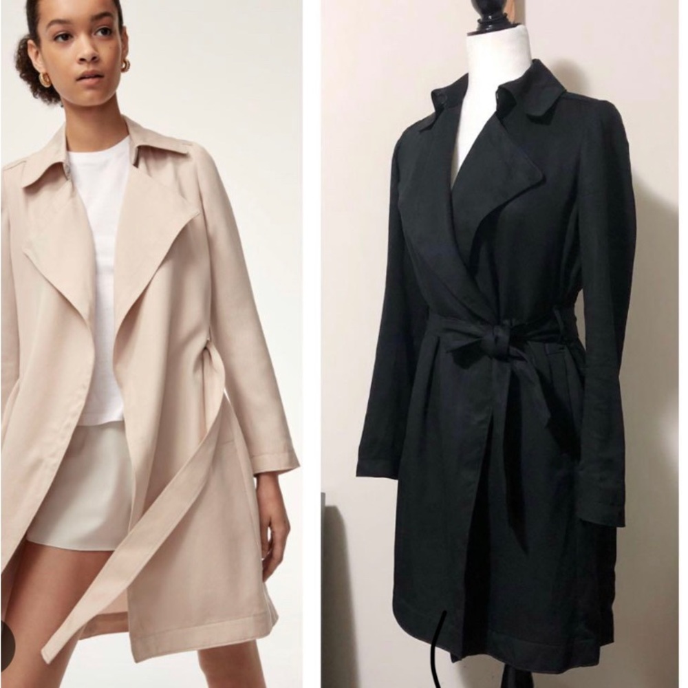 Aritzia Babaton Lawson Maximo Trench Coat Size Small